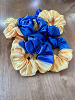 Satin Ukrainian Flag Scrunchie