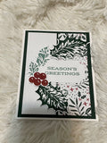 Holly Seasons Greetings Card