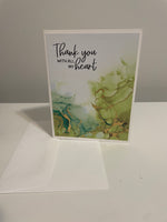 Ink and Gold Thank You Card