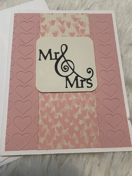 Mr and Mrs Wedding Card