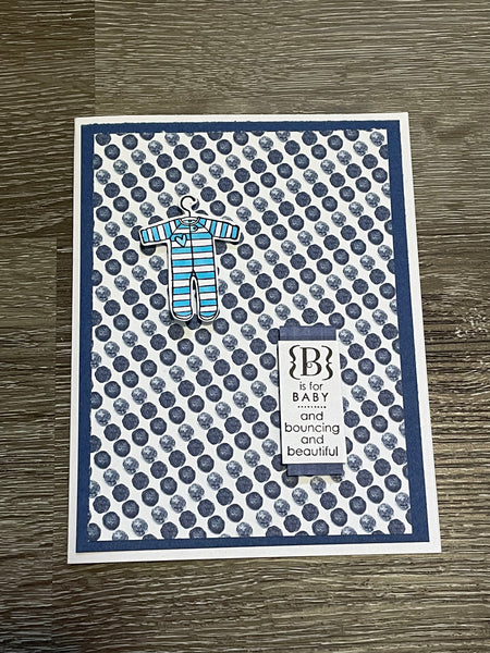 Navy Baby Card