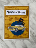 Yellow Mustang Card