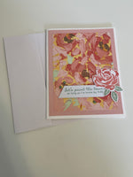 Painted Floral Birthday Card