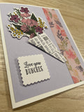 Love You Bunches Bouquet Card