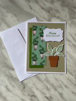 Potted Plant Birthday Card