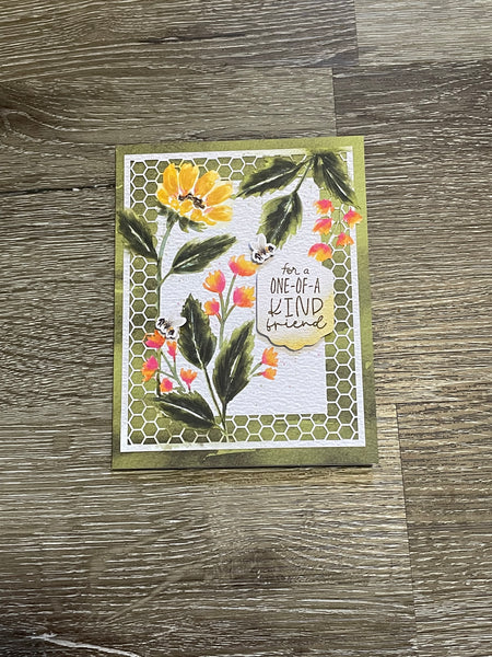 One of a Kind Friend Sunflower Card