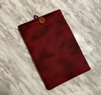 Burgundy Book Sleeve