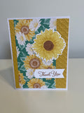 Sunflower Thank You Card