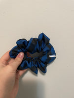 Blue Buffalo Plaid Scrunchie