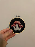 3” Mushroom Cross Stitch