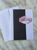 Set of 6 Black and White Cards