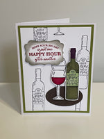 Happy Hour Wine Birthday Card