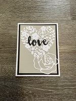 White Rose Elegant Love Card