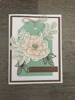 Rose Tag Birthday Card