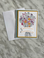 Bouquet Congratulations Card