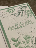 Mint Wedding Card