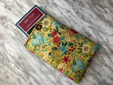 Yellow Floral Book Sleeve