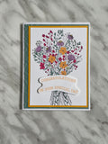 Bouquet Congratulations Card