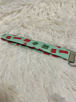 Christmas Present Keychain Wristlet