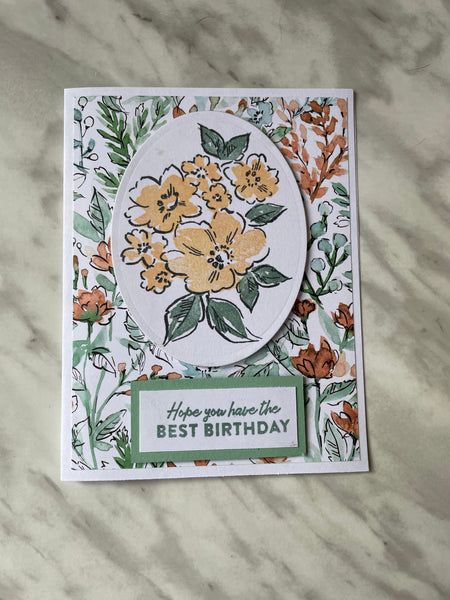 Floral Best Birthday Card