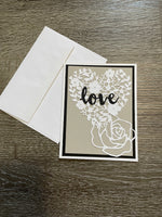 White Rose Elegant Love Card