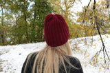 Fitted Ribbed Style Crochet Beanie